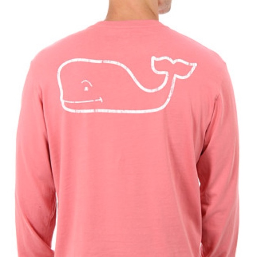 Vineyard Vines Coral Men’s Long Sleeve Tshirt